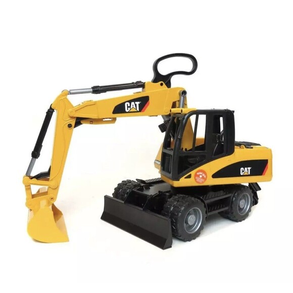 Vintage 2006 1/16th Caterpillar Wheel Excavator (Plastic) by Bruder 02446 - Picture 4 of 6